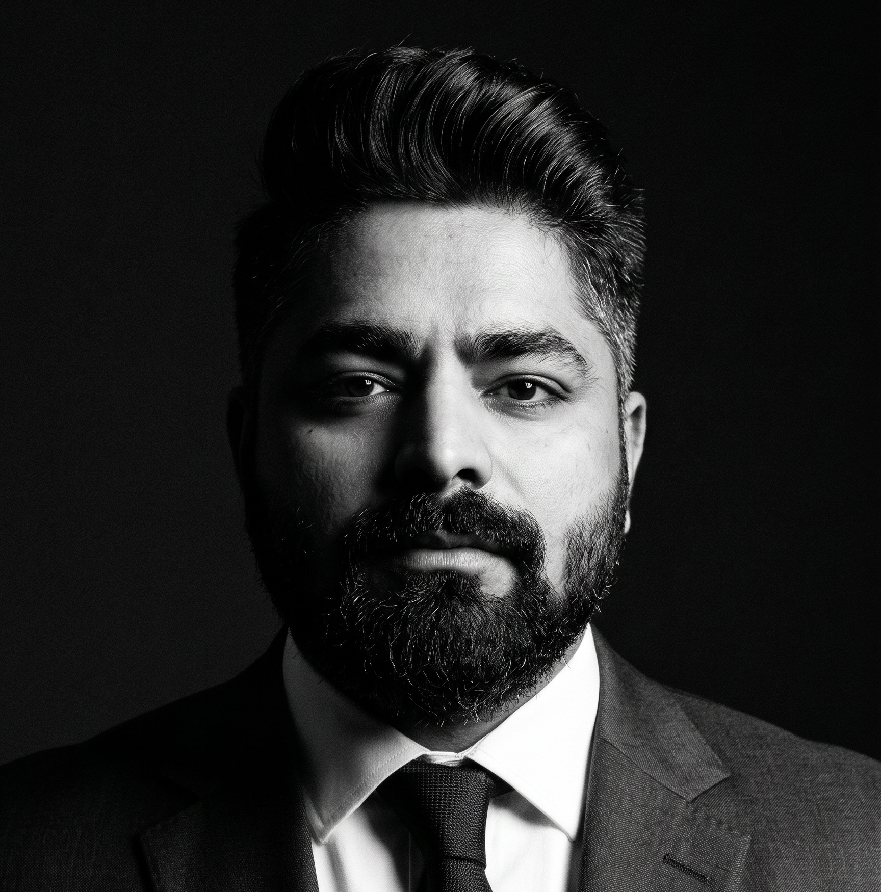 Rahul Janagouda wearing a suit